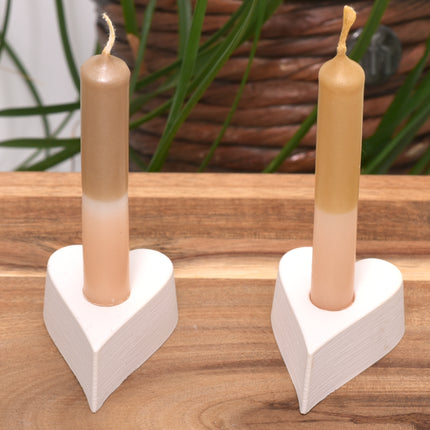 Heart candle holder for different candle sizes - silicone mold