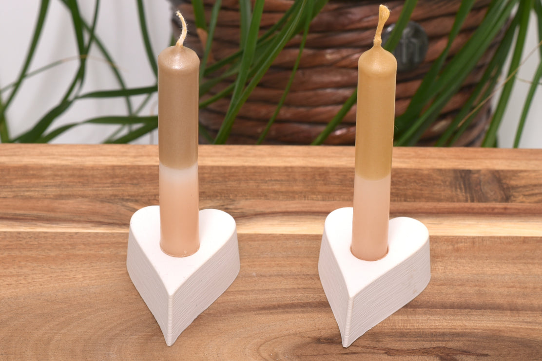 Heart candle holder for different candle sizes - silicone mold