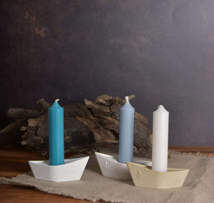 Schiffkerzenhalter DIY von beiden Seiten gezeigt