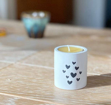 Teelichthalter gestempelt