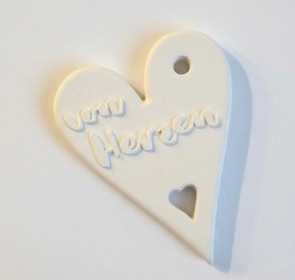 Silikonform Geschenkanhänger "von Herzen"