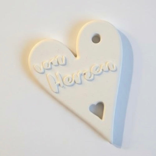 Silikonform Geschenkanhänger "von Herzen"