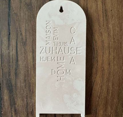 Silikonform Wandregal Wand mit ZUHAUSE