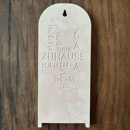 Silikonform Wandregal Wand mit ZUHAUSE