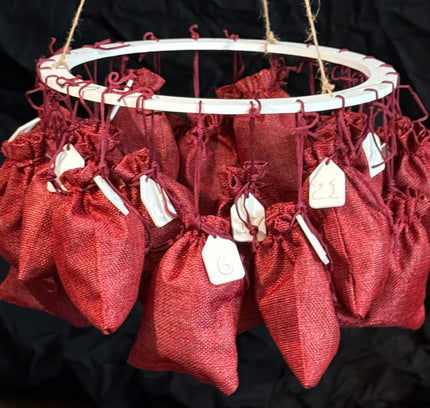 Silikonform Adventskalenderzahlen